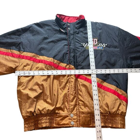 Vintage 1998 Nascar 50th Anniversary Chase Authentics Puffer Jacket Mens Large - Picture 3 of 7